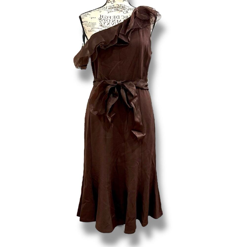 NWT Nordstrom NUE by Shani Size 10 One Shoulder Dress $320 Built-in Body Shaper
